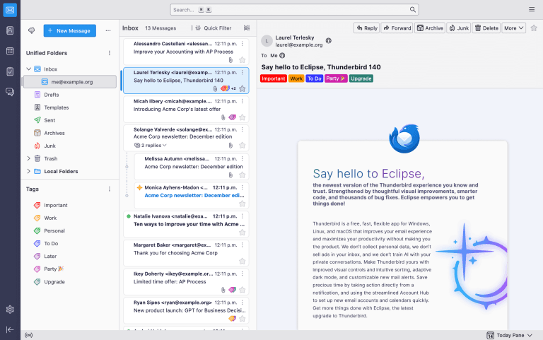Thunderbird Email Client: O Melhor Gerenciador de E-mails Gratuito para Organização e Produtividade